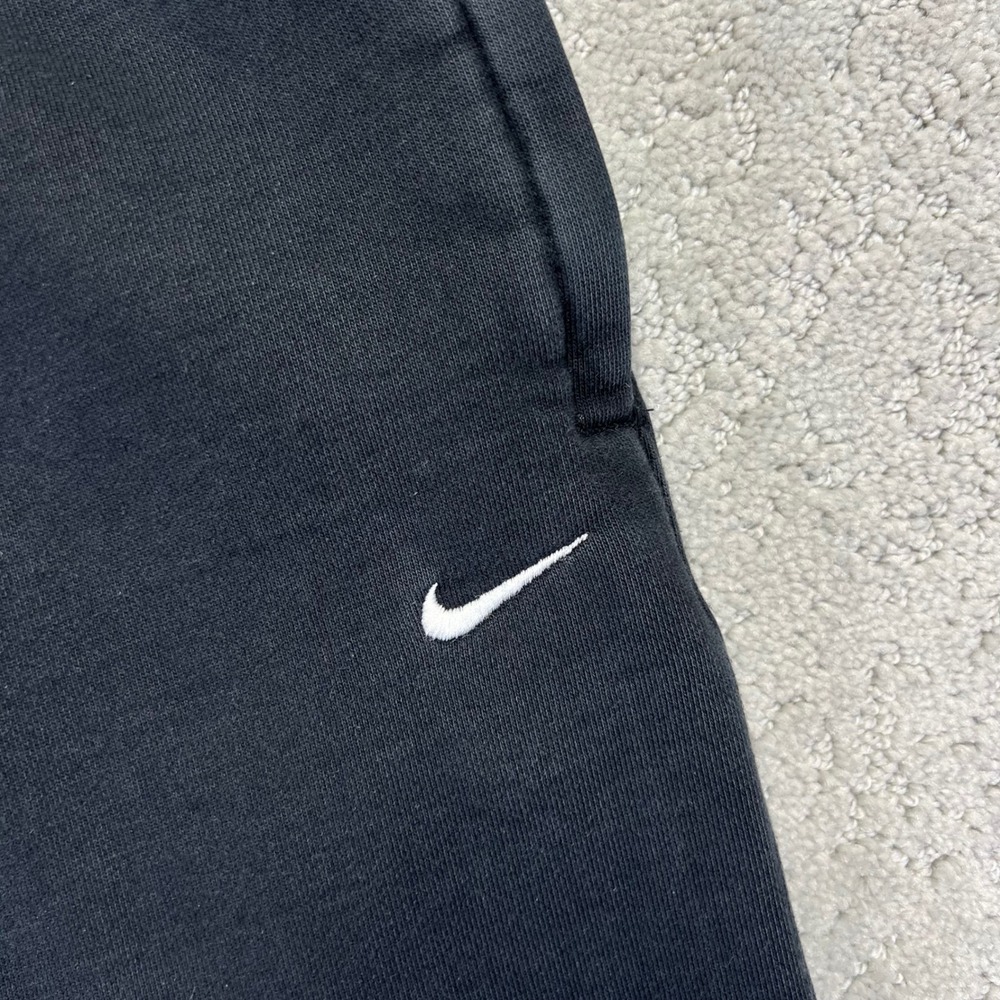 Nike Sweatpants Womens XS Black Faded Solo Swoosh Joggers Thick Heavy Fleece - Picture 4 of 16